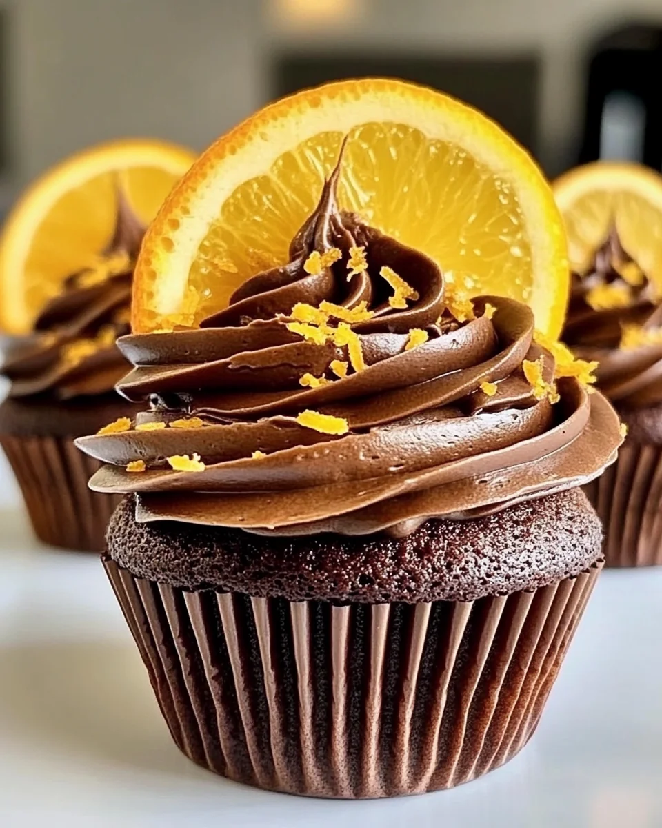 Fresh Orange Chocolate Cupcakes - additional image