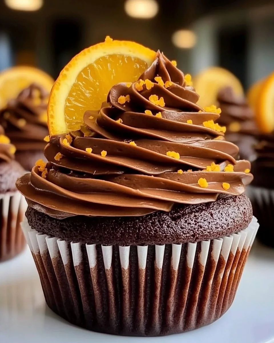 Fresh Orange Chocolate Cupcakes - additional image