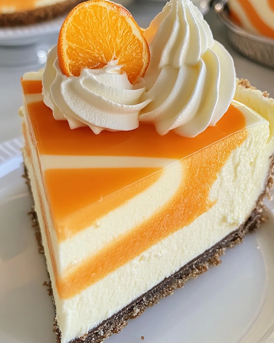 Fresh Orange Creamsicle Cheesecake Recipe