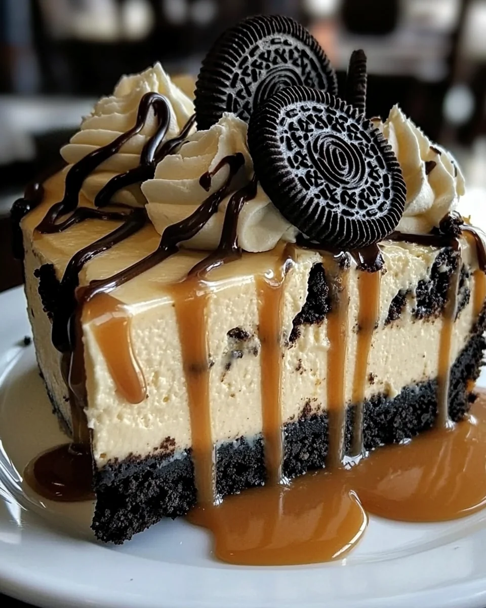 Perfect Homemade Oreo Caramel Cheesecake - additional image
