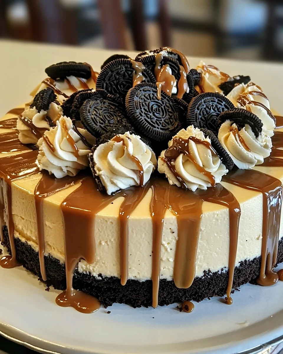 Perfect Homemade Oreo Caramel Cheesecake - additional image