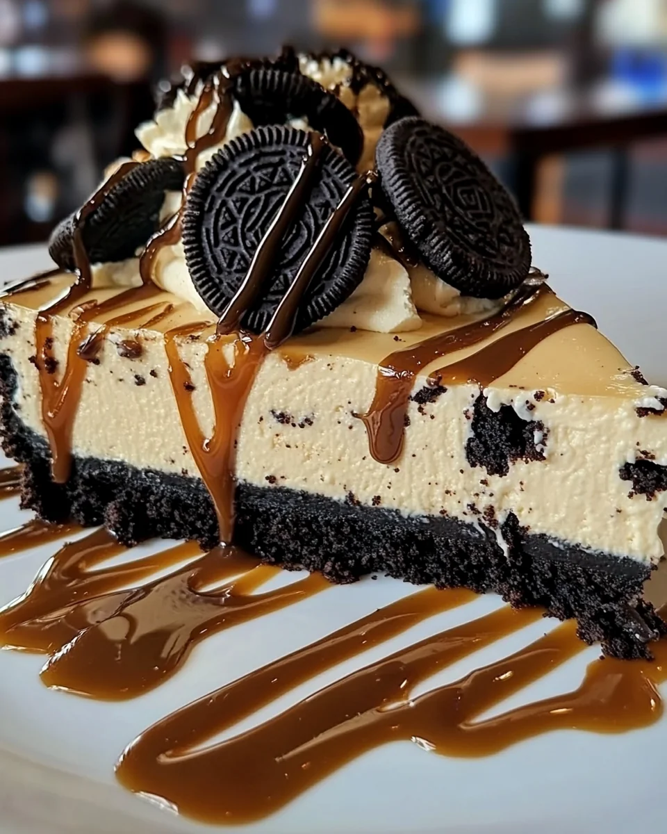 Perfect Homemade Oreo Caramel Cheesecake