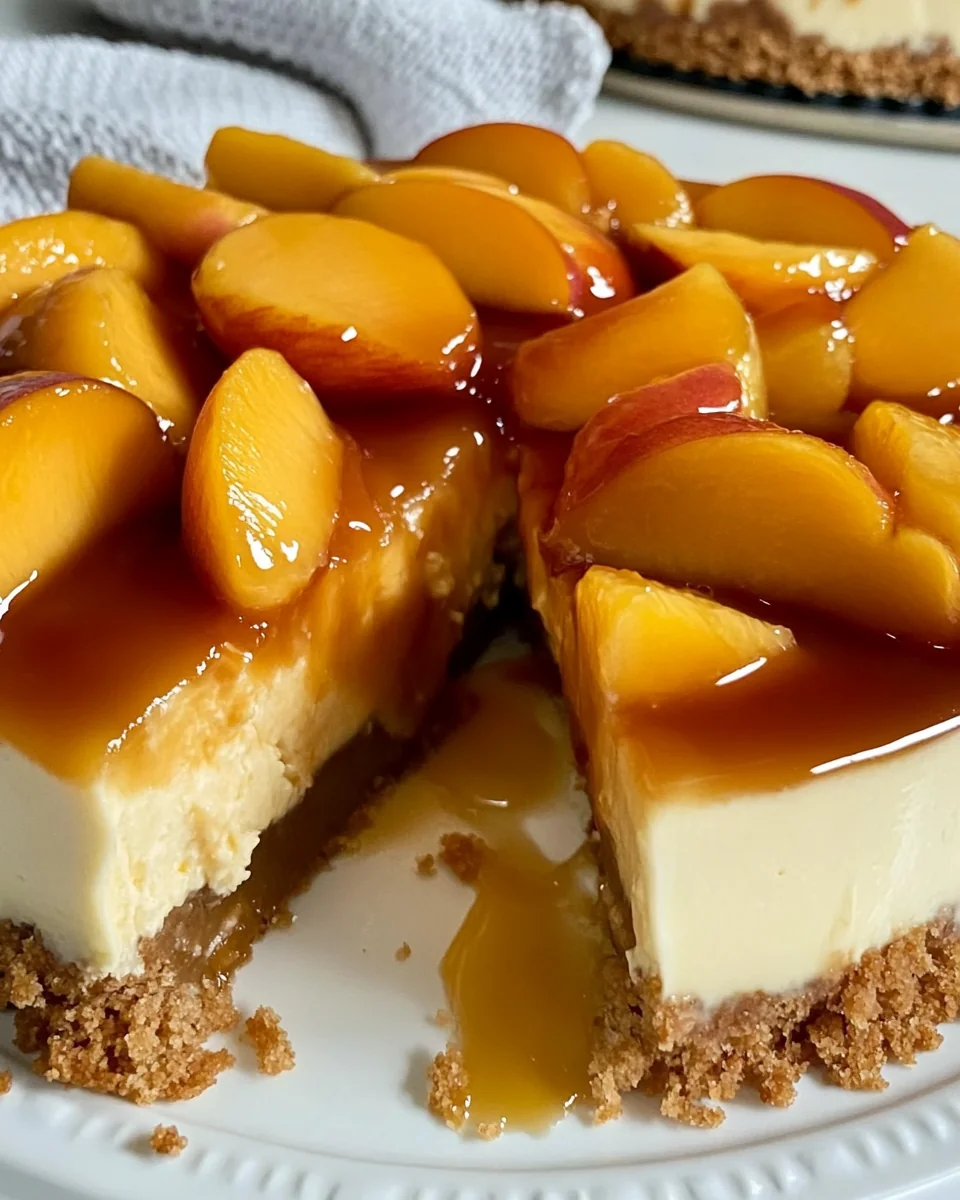 Delicious Peach Cobbler Cheesecake With a Homemade Twist - additional image