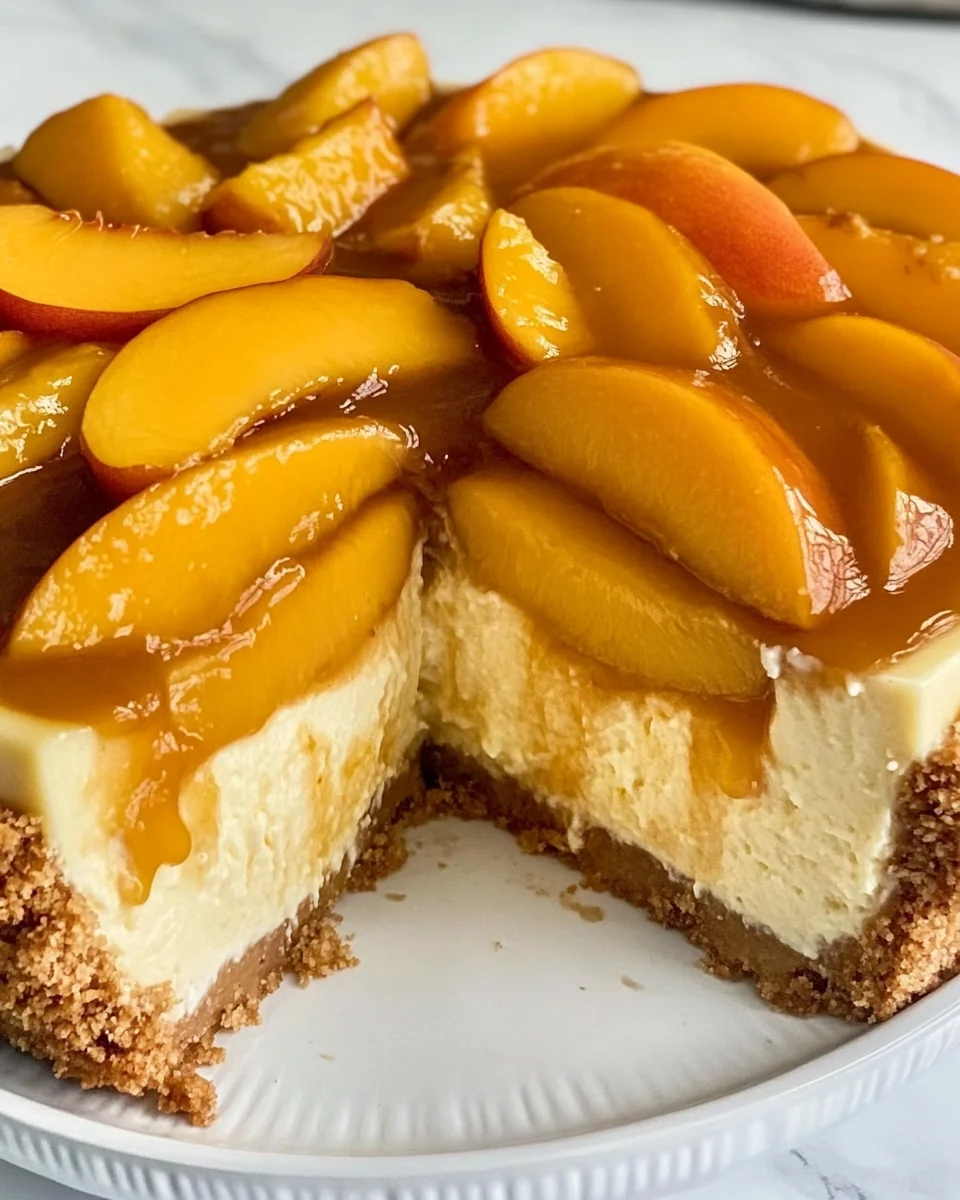 Delicious Peach Cobbler Cheesecake With a Homemade Twist - additional image
