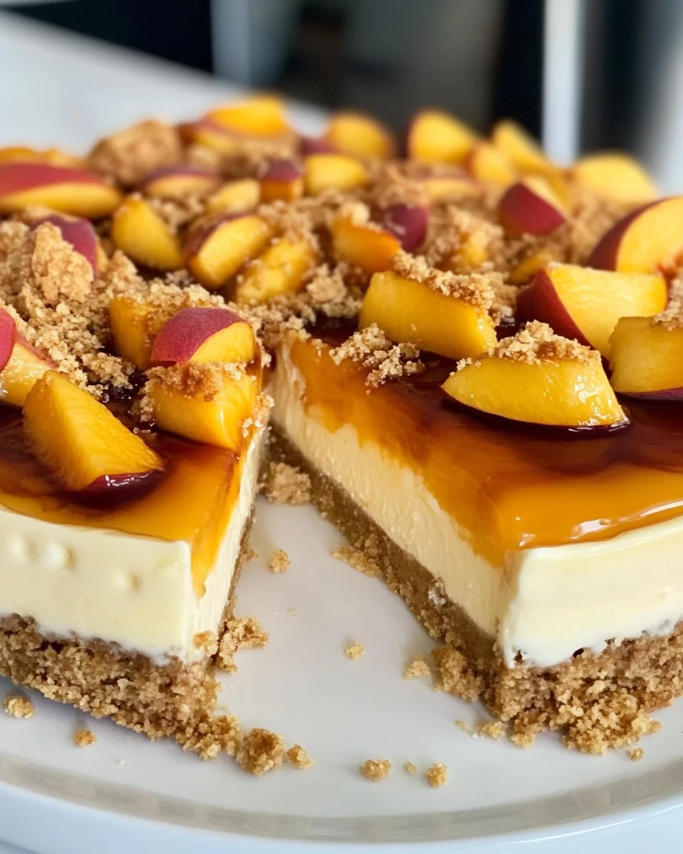 Delicious Peach Cobbler Cheesecake Recipe - additional image