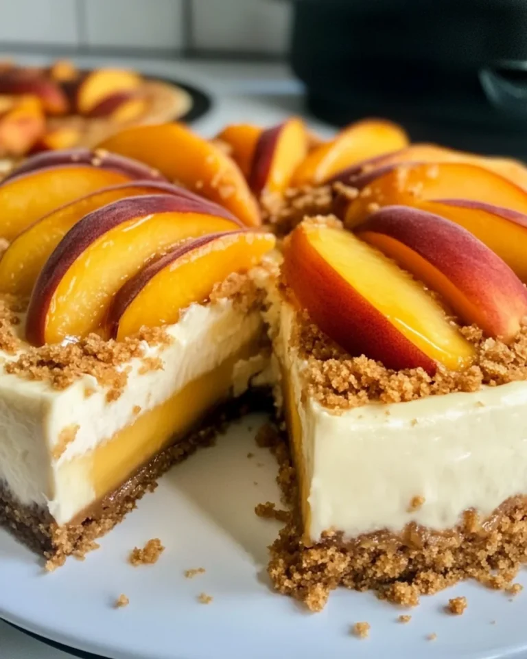 Delicious Peach Cobbler Cheesecake Recipe