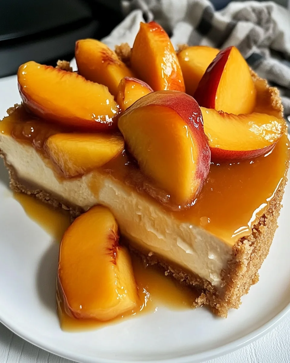 Delicious Peach Cobbler Cheesecake With a Homemade Twist