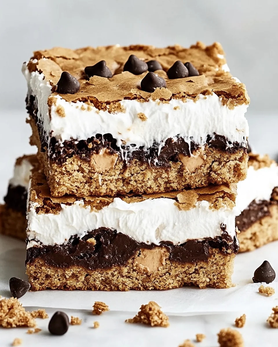 Fresh Peanut Butter S'mores Blondies Recipe - additional image