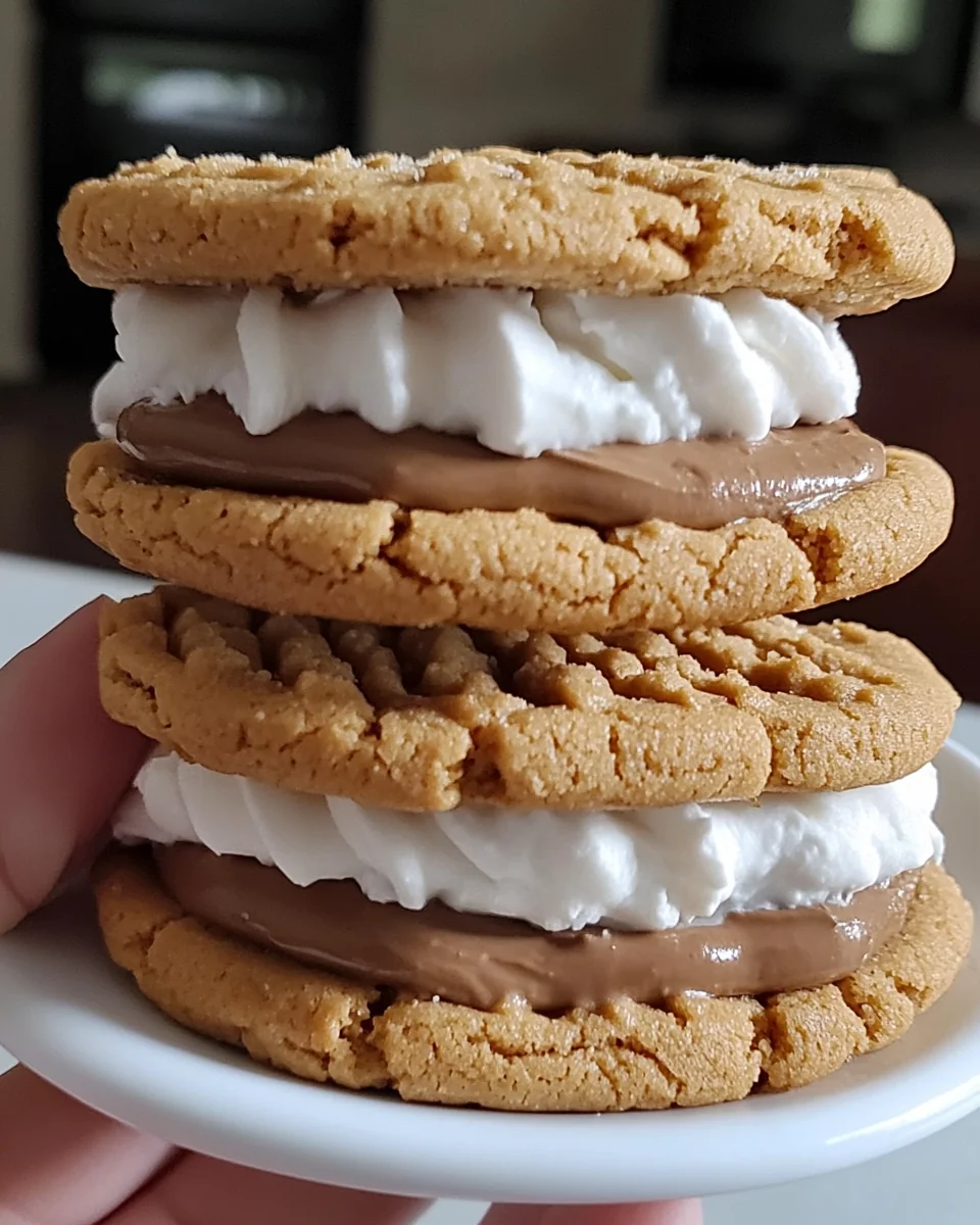 Delicious Peanut Butter S'mores Sandwich Cookies - additional image