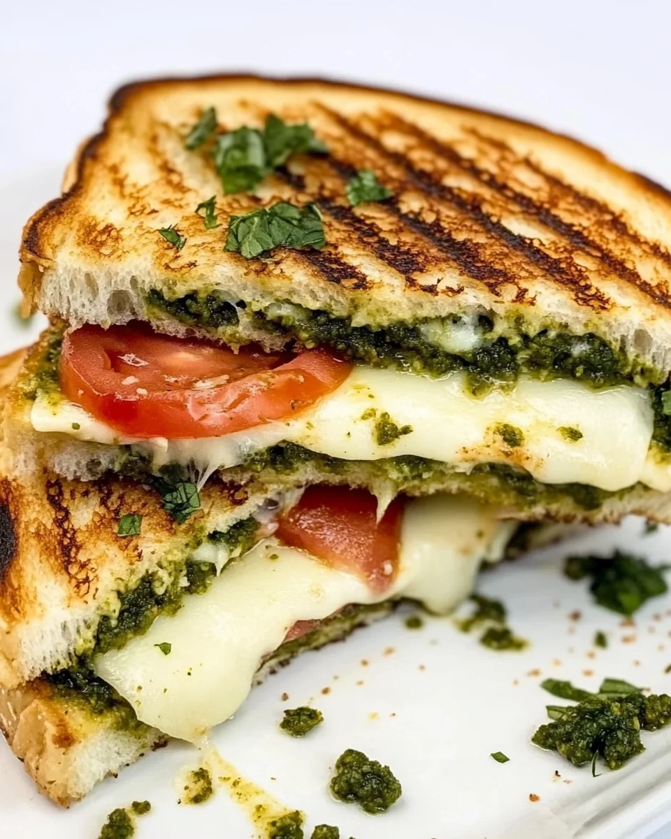 Simple Pesto Grilled Cheese Sandwich - additional image