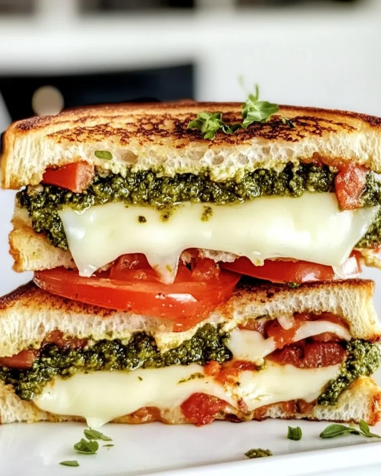 Simple Pesto Grilled Cheese Sandwich