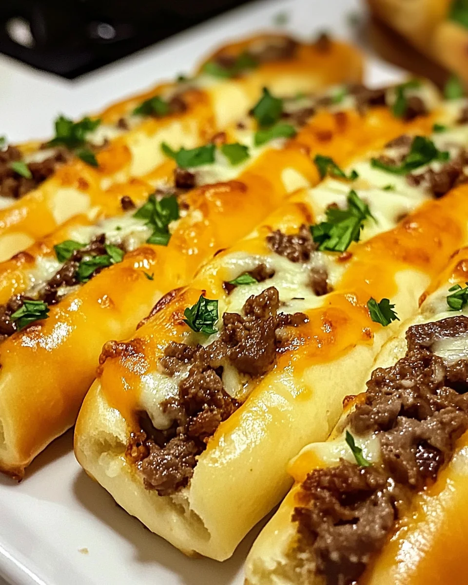 Cheesy Philly Cheesesteak Stuffed Breadsticks Recipe - additional image