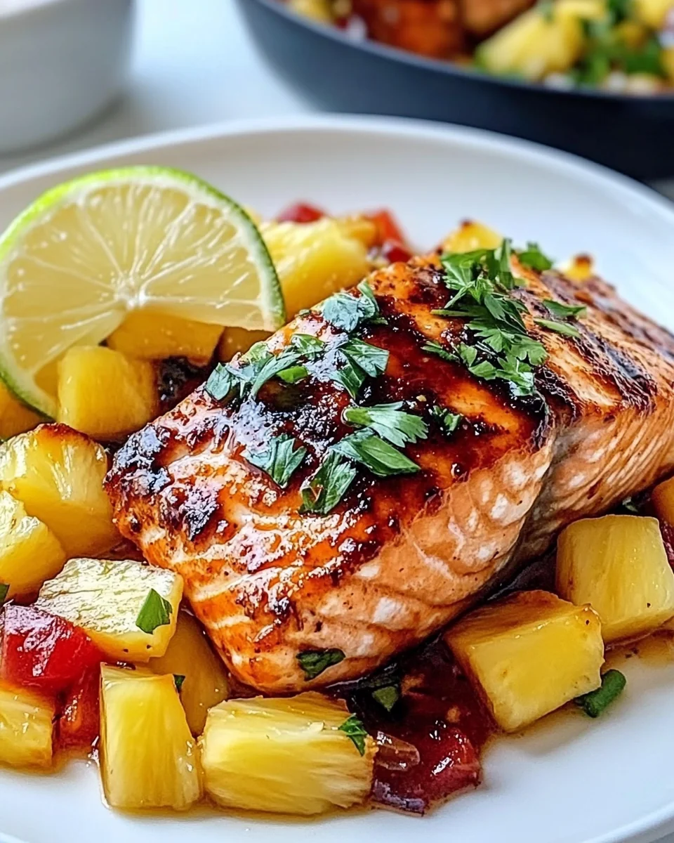 Sweet And Spicy Pineapple Chipotle Salmon Recipe - additional image