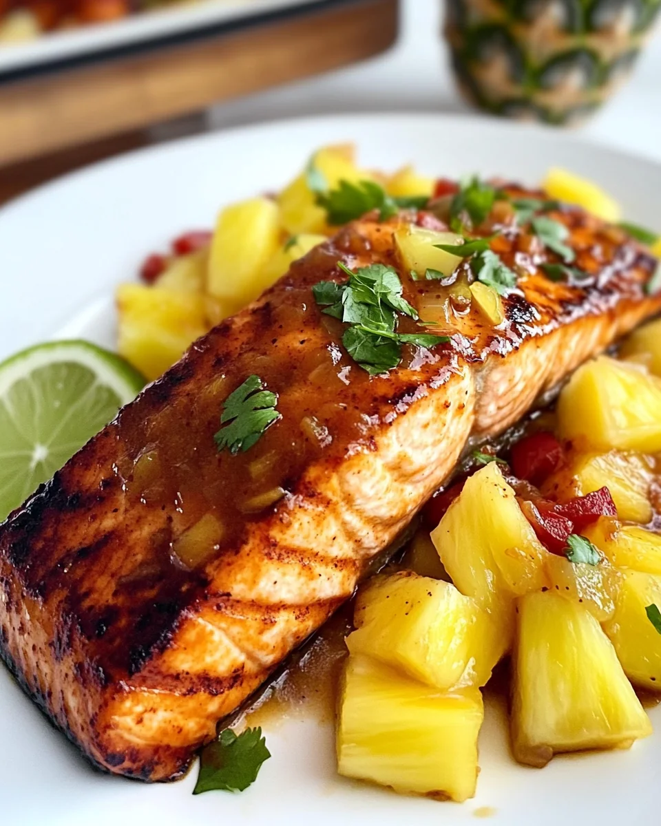 Sweet And Spicy Pineapple Chipotle Salmon Recipe