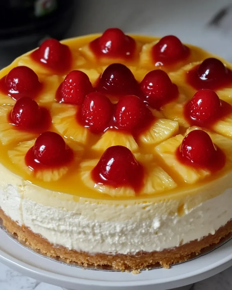 Simple Pineapple Upside Down Cheesecake Recipe