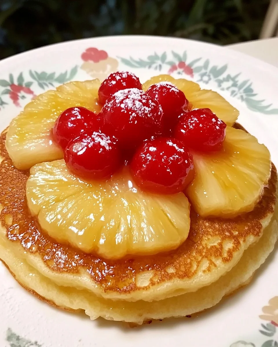 Homemade Pineapple Upside Down Pancakes - additional image