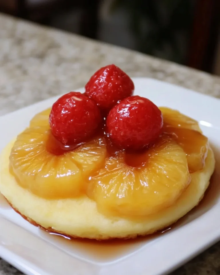 Homemade Pineapple Upside Down Pancakes