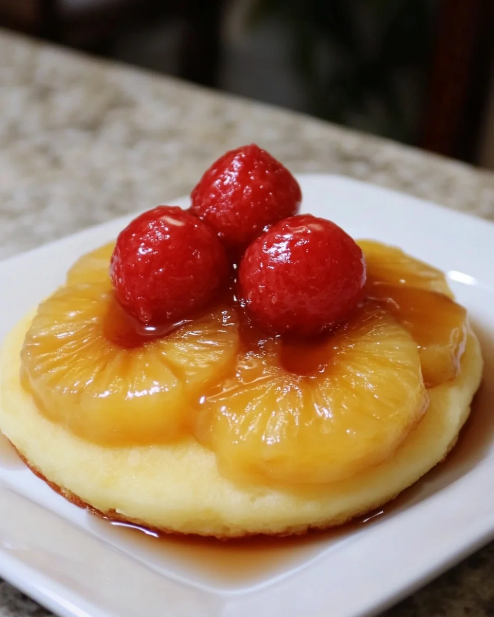 Homemade Pineapple Upside Down Pancakes