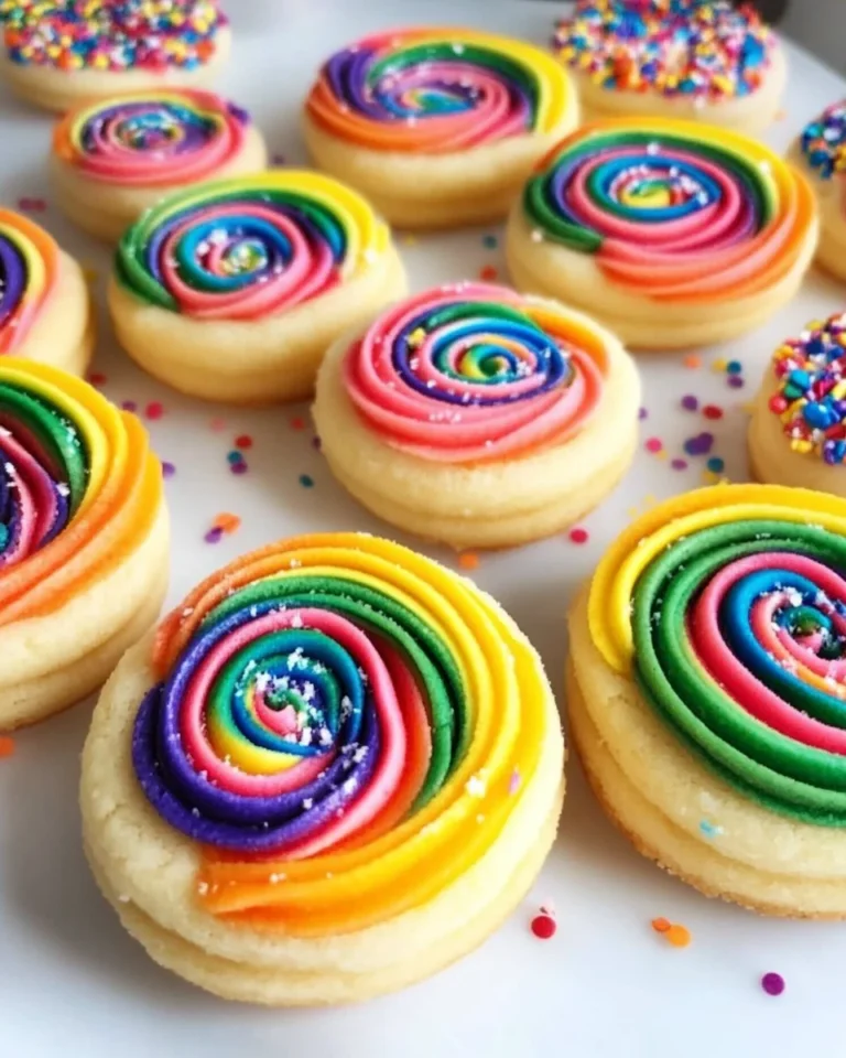 Colorful Homemade Shortbread Cookies