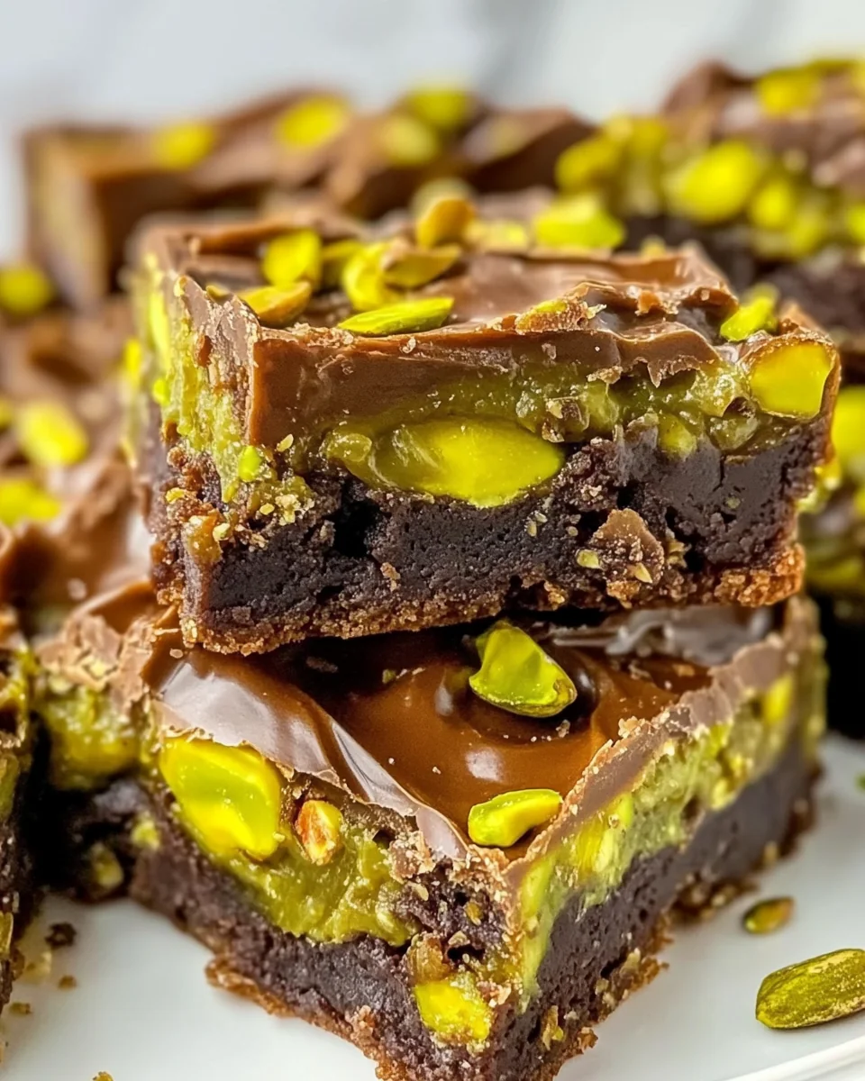 Delicious Pistachio Brookies Made From Scratch - additional image