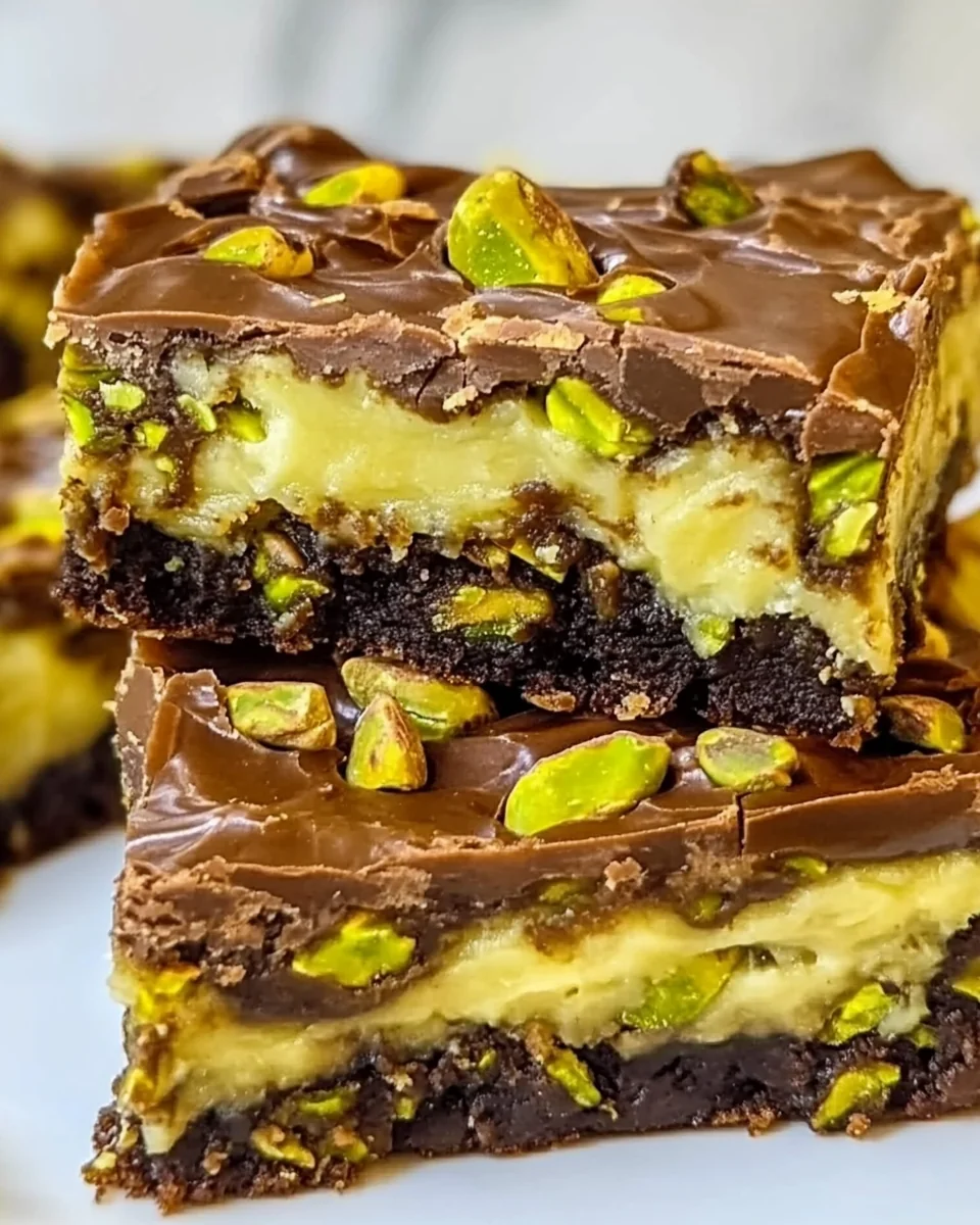 Delicious Pistachio Brookies Made From Scratch - additional image