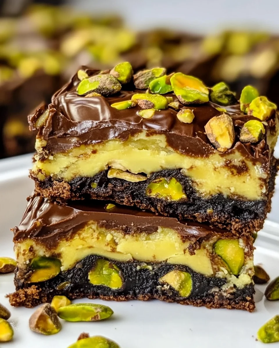 Delicious Pistachio Brookies Made From Scratch