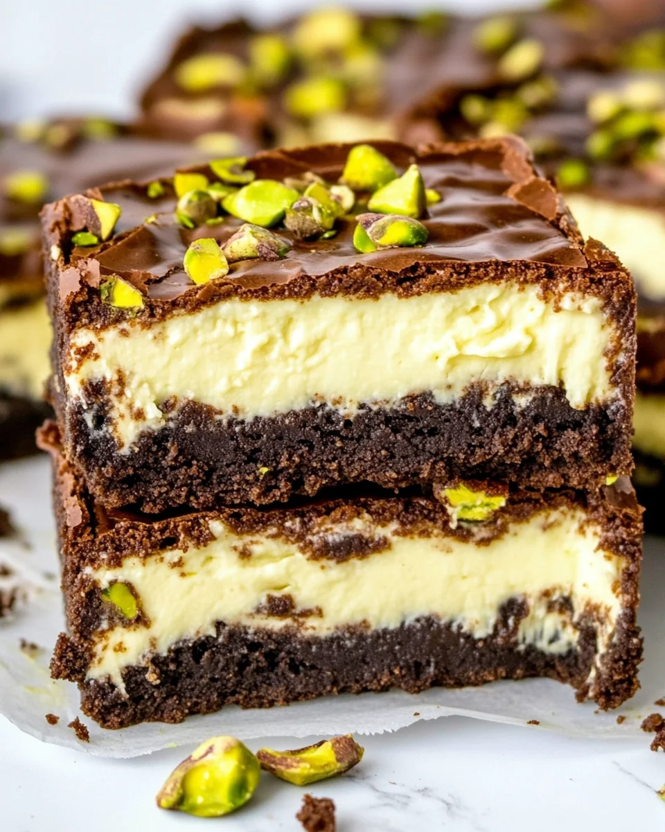 Pistachio Cheesecake Brownies: A Delicious Homemade Treat - additional image