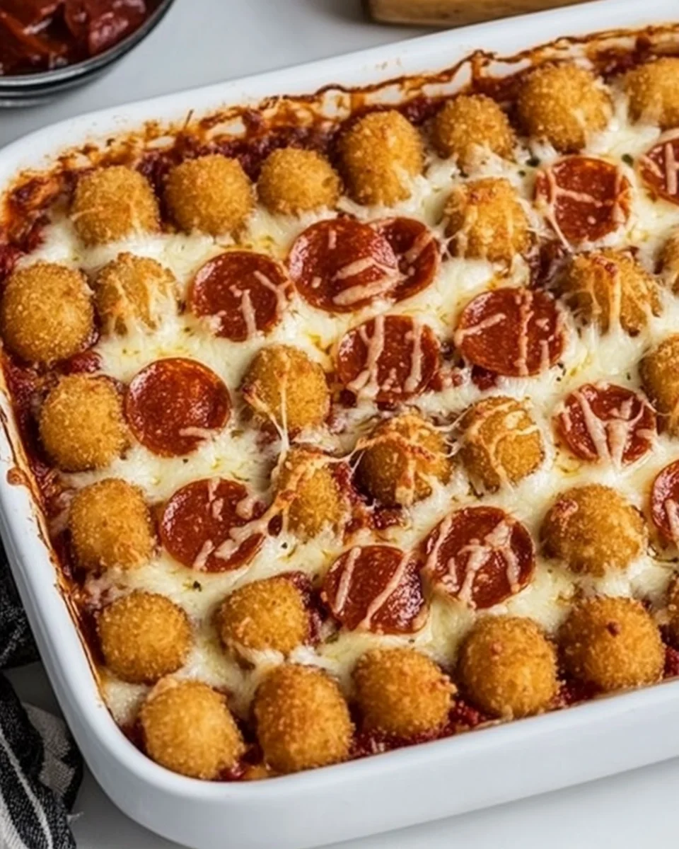 Delicious Homemade Pizza Tot Casserole - additional image