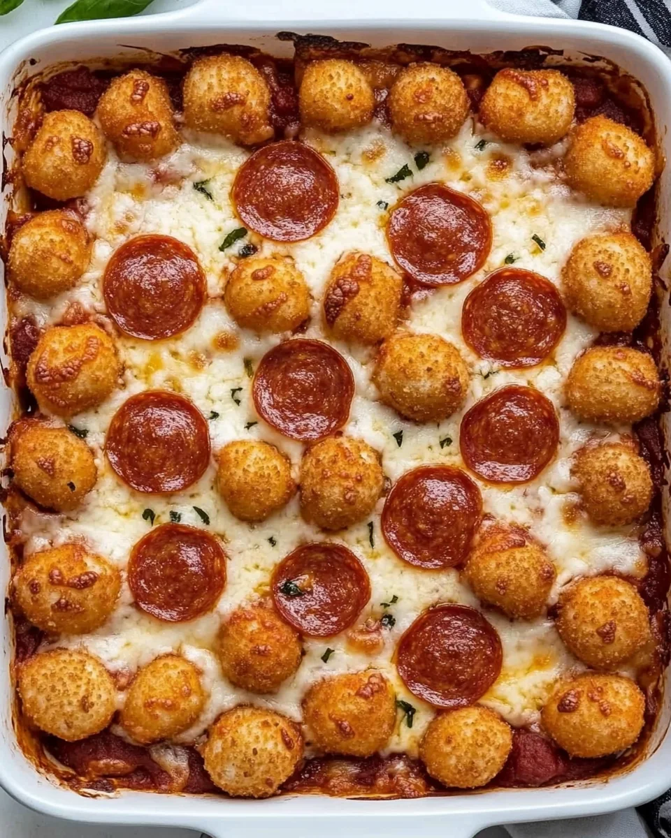 Delicious Homemade Pizza Tot Casserole - additional image