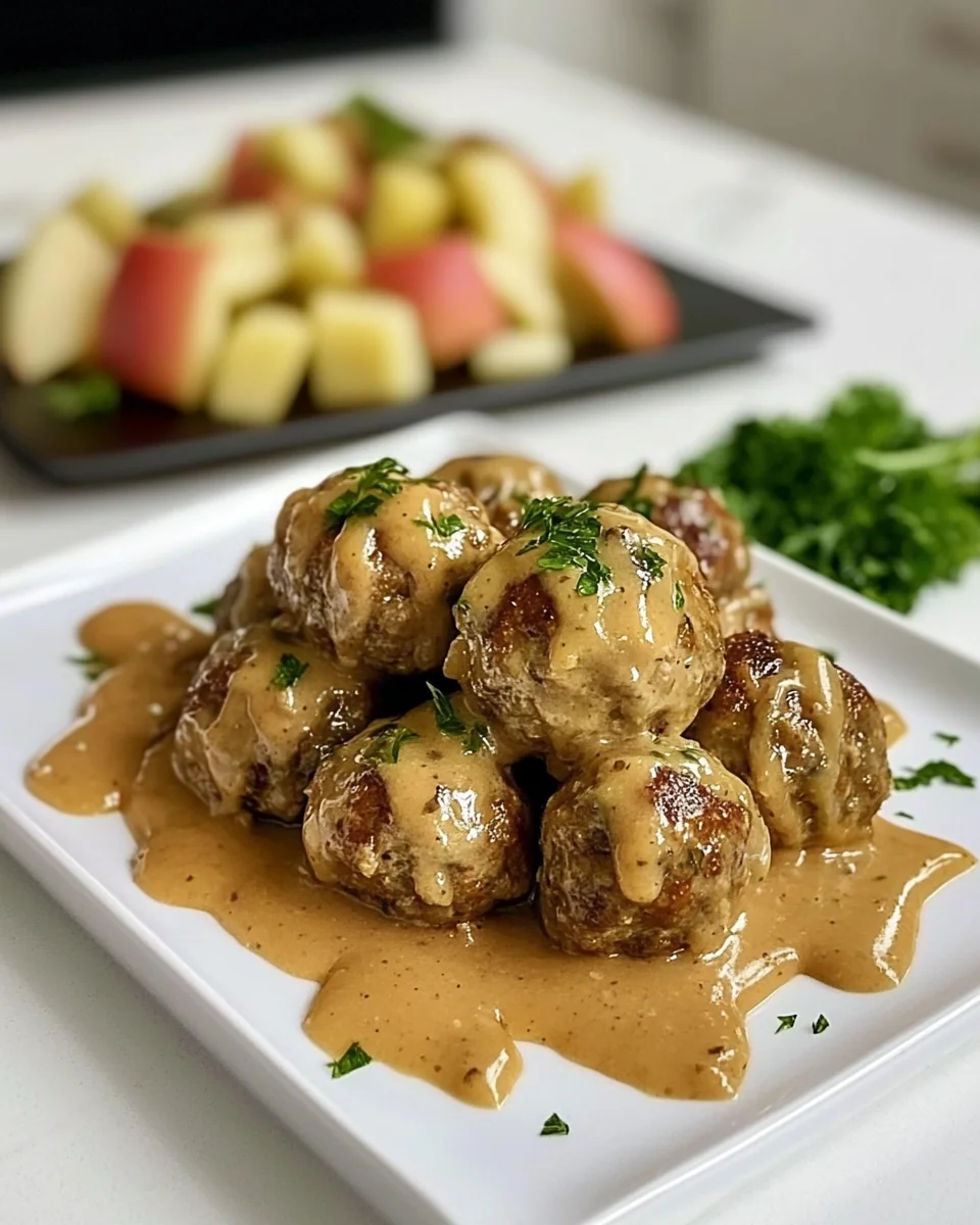 Savory Pork and Apple Meatballs Made From Scratch