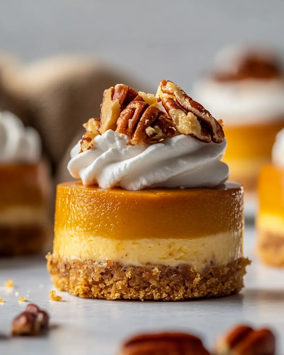 Delicious Pumpkin Pecan Mini Cheesecakes - additional image