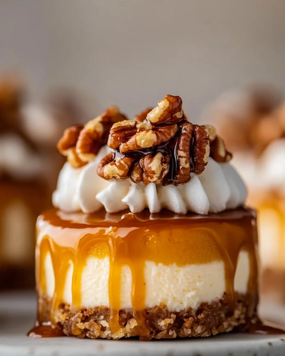 Delicious Pumpkin Pecan Mini Cheesecakes - additional image