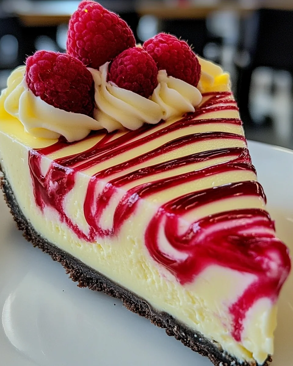 Homemade Raspberry Lemon White Chocolate Cheesecake