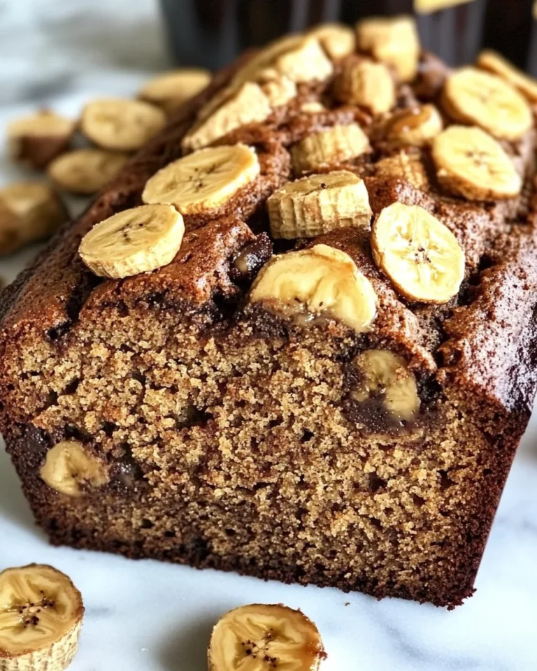 Perfectly Moist Peanut Butter Banana Bread
