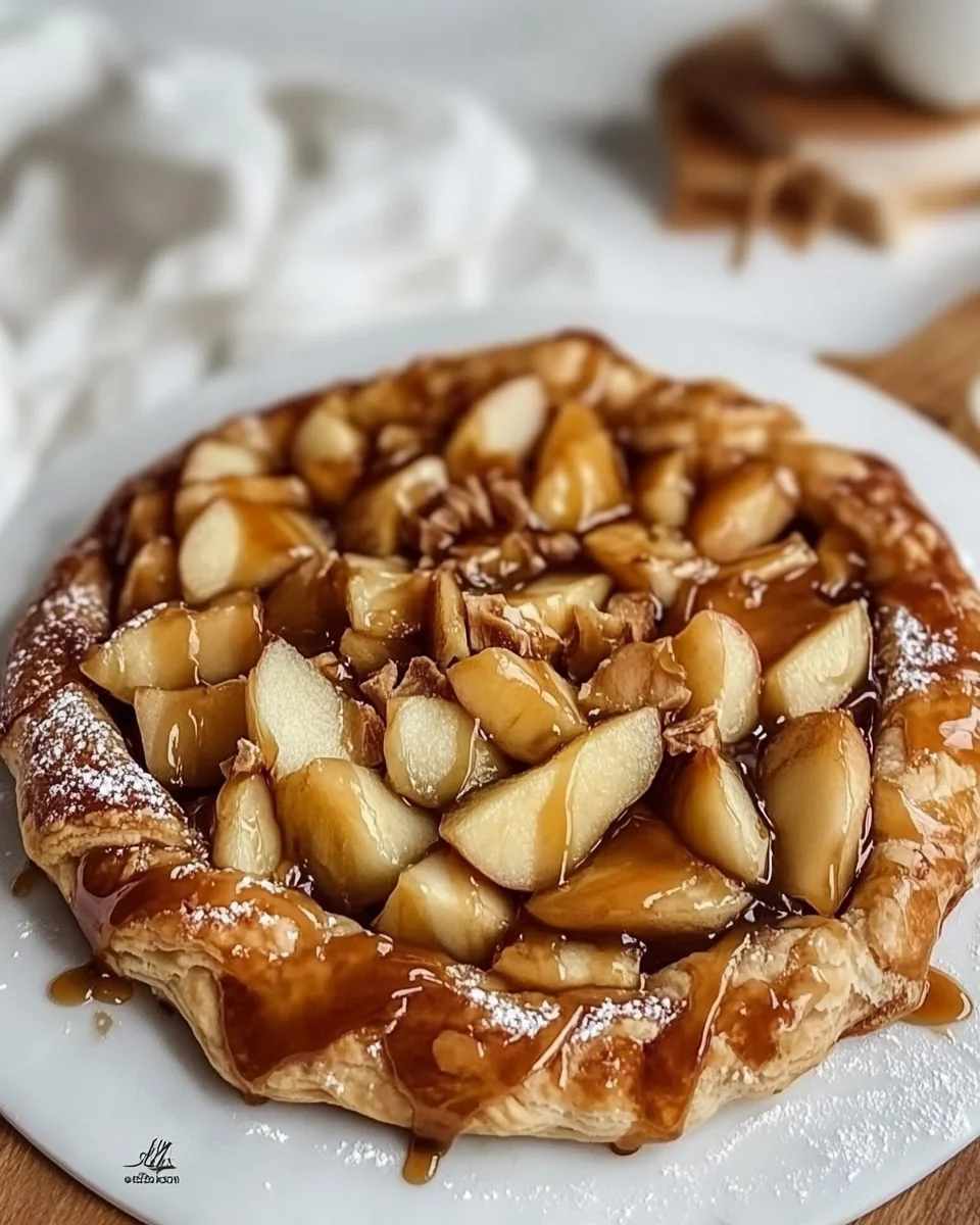 Delicious Salted Caramel Apple Galette