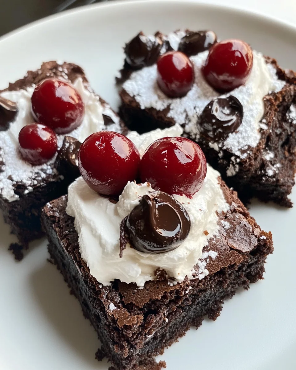 Small Batch Homemade Black Forest Brownies - additional image