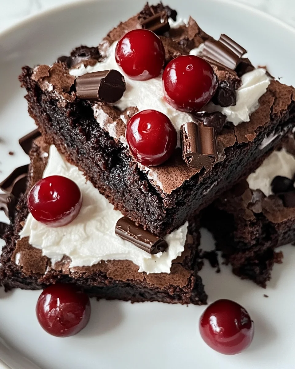 Small Batch Homemade Black Forest Brownies - additional image