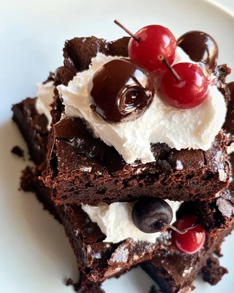 Small Batch Homemade Black Forest Brownies
