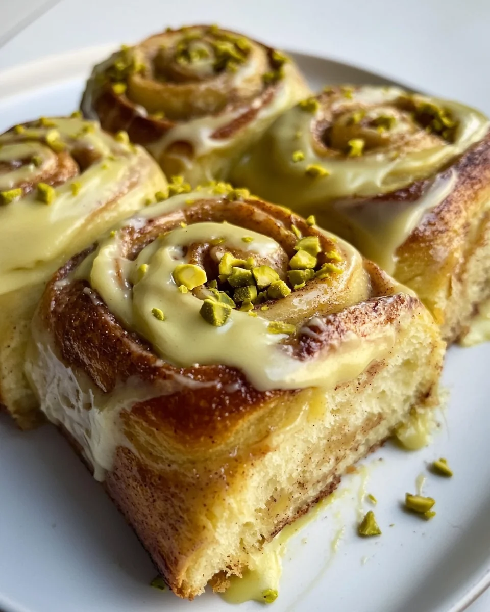 Small Batch Homemade Pistachio Cream Cinnamon Rolls - additional image
