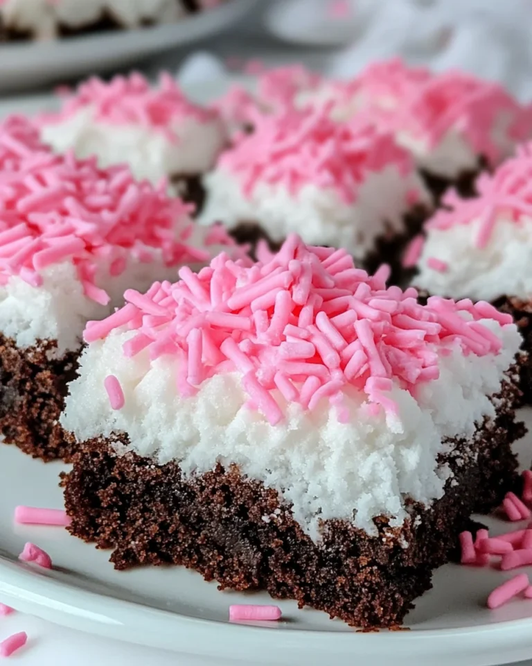 Delicious Homemade Sno Ball Brownies