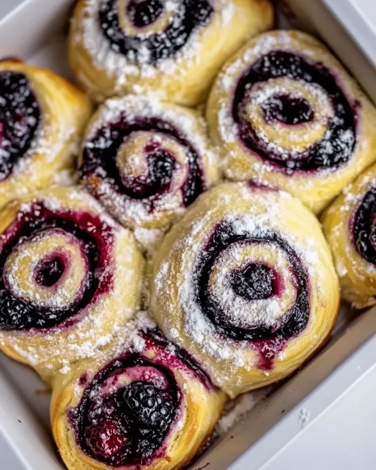Soft Gooey Blackberry Raspberry Sweet Rolls Recipe