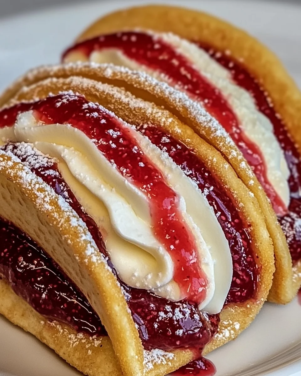 Homemade Strawberry Cheesecake Dessert Tacos - additional image