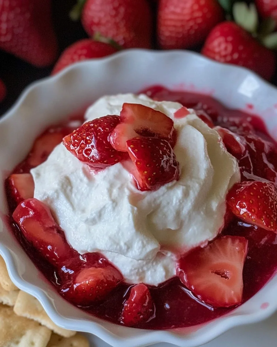 Fresh Strawberry Cheesecake Dip - additional image