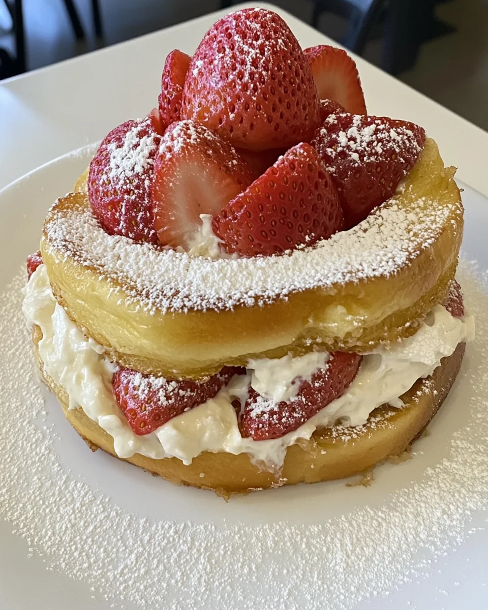 Delicious Strawberry Cream Cheese Stuffed French Toast - additional image