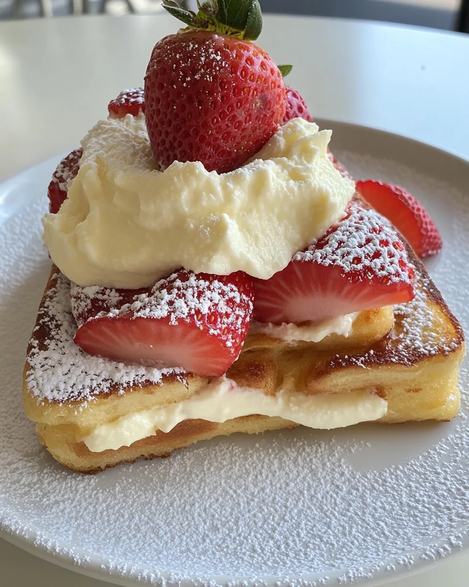 Delicious Strawberry Cream Cheese Stuffed French Toast - additional image