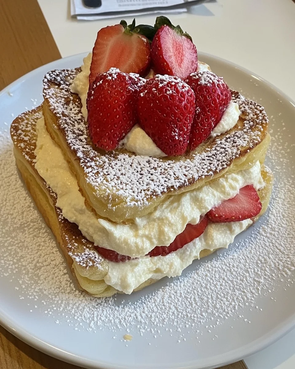 Delicious Strawberry Cream Cheese Stuffed French Toast