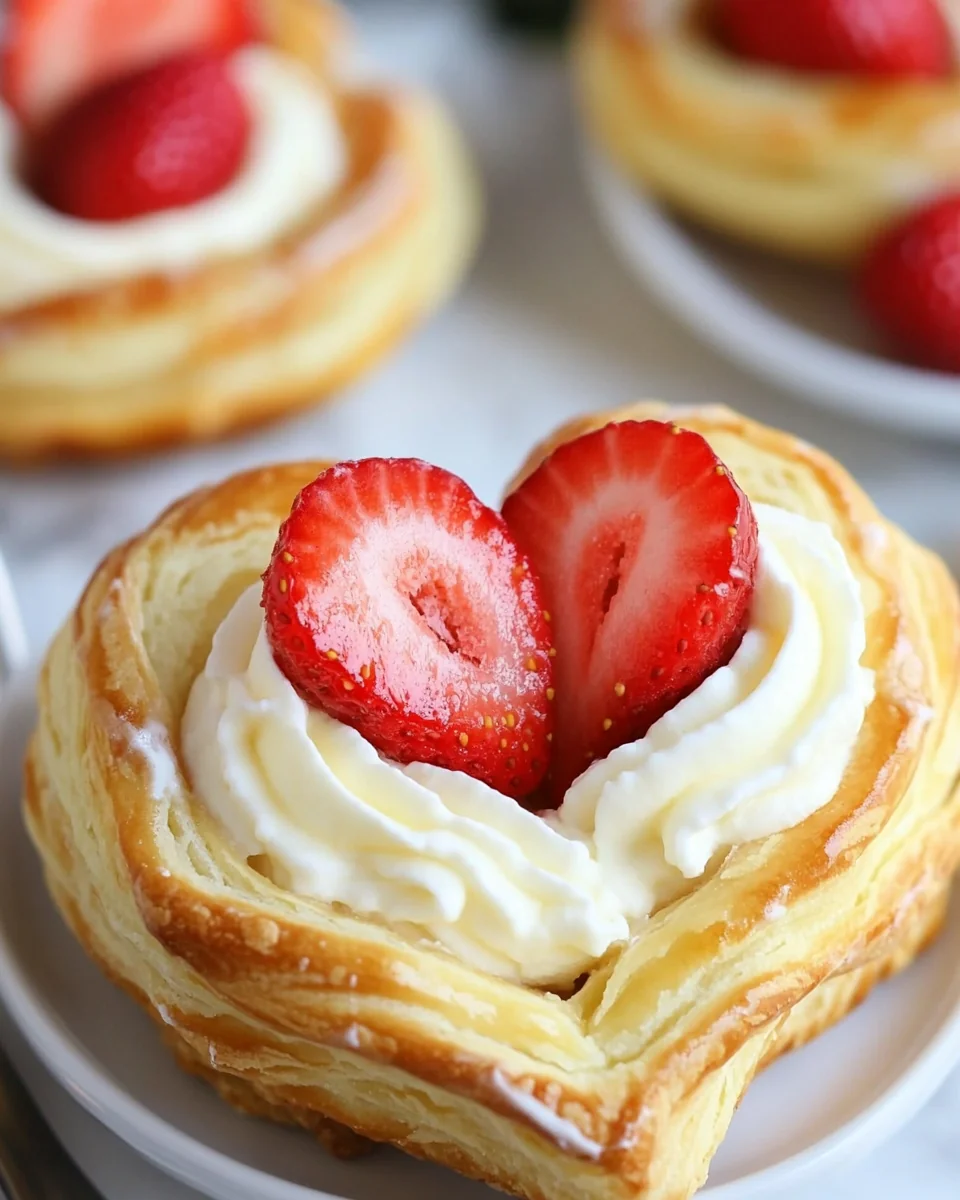 Delicious Strawberry Cream Danish Made From Scratch - additional image