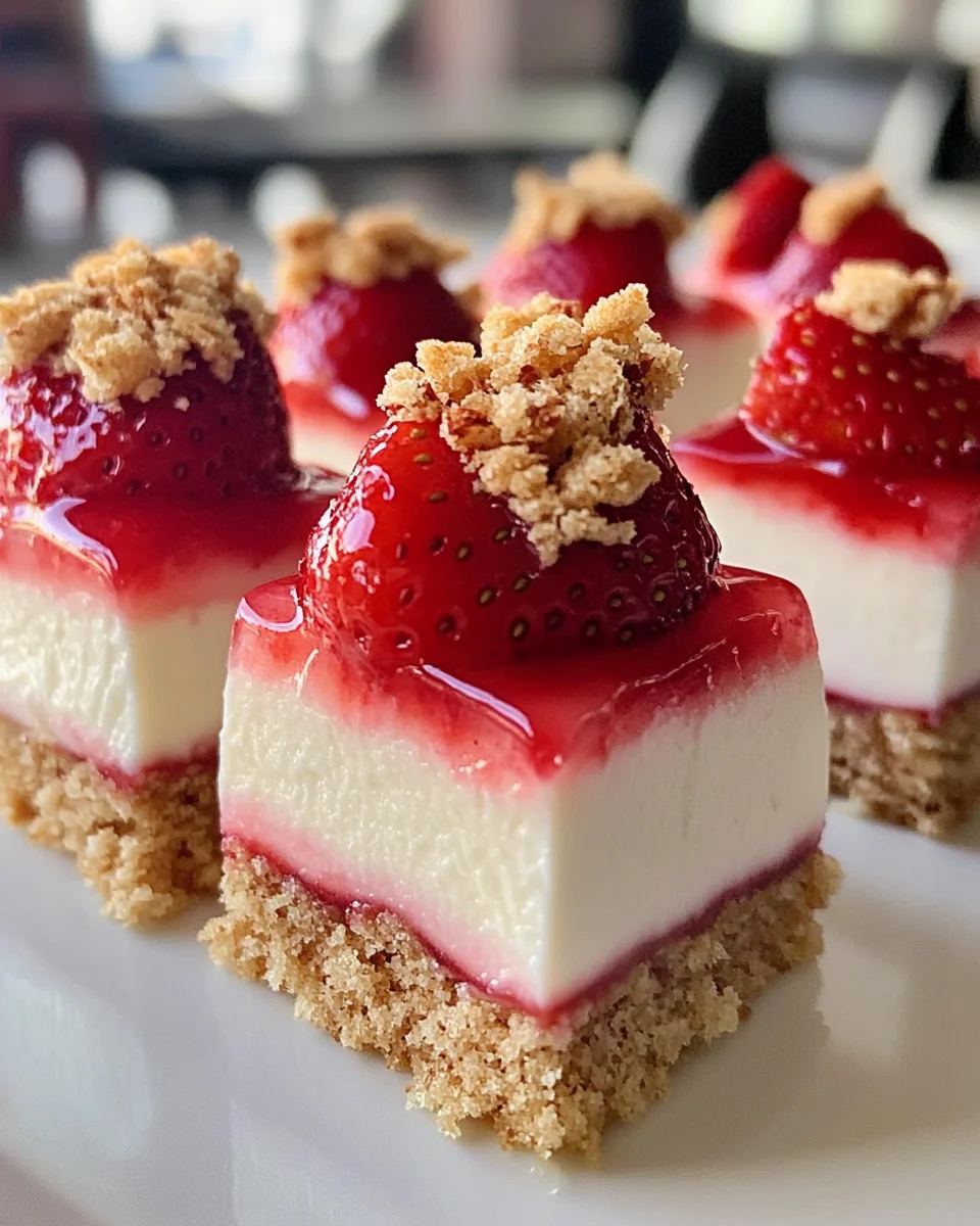 Delicious Strawberry Crunch Cheesecake Bites - additional image
