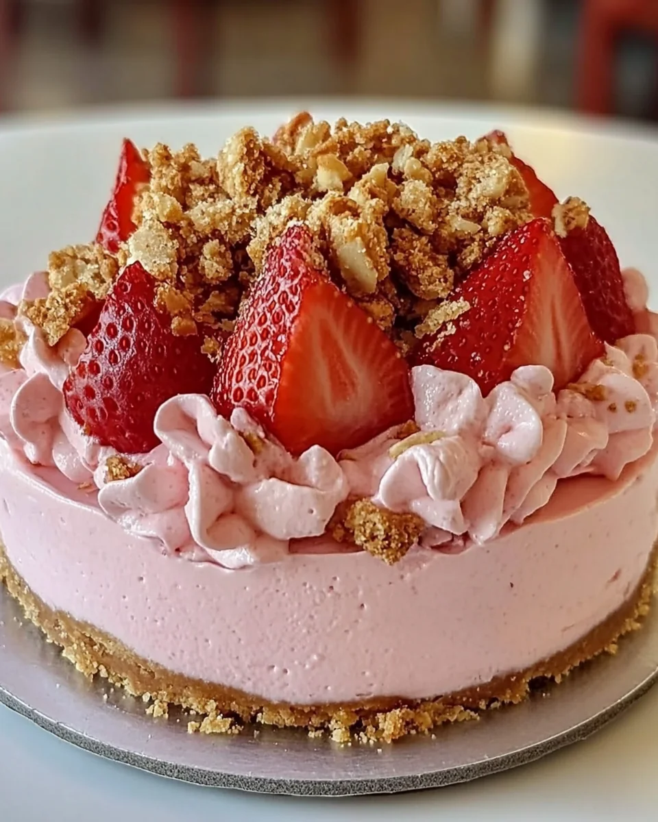 Fresh Strawberry Crunch Cheesecake Delight - additional image