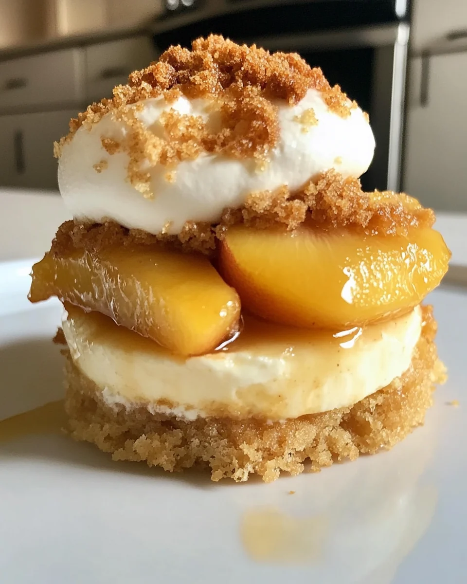 Delicious Mini Cheesecakes with Stuffed Peach Cobbler - additional image